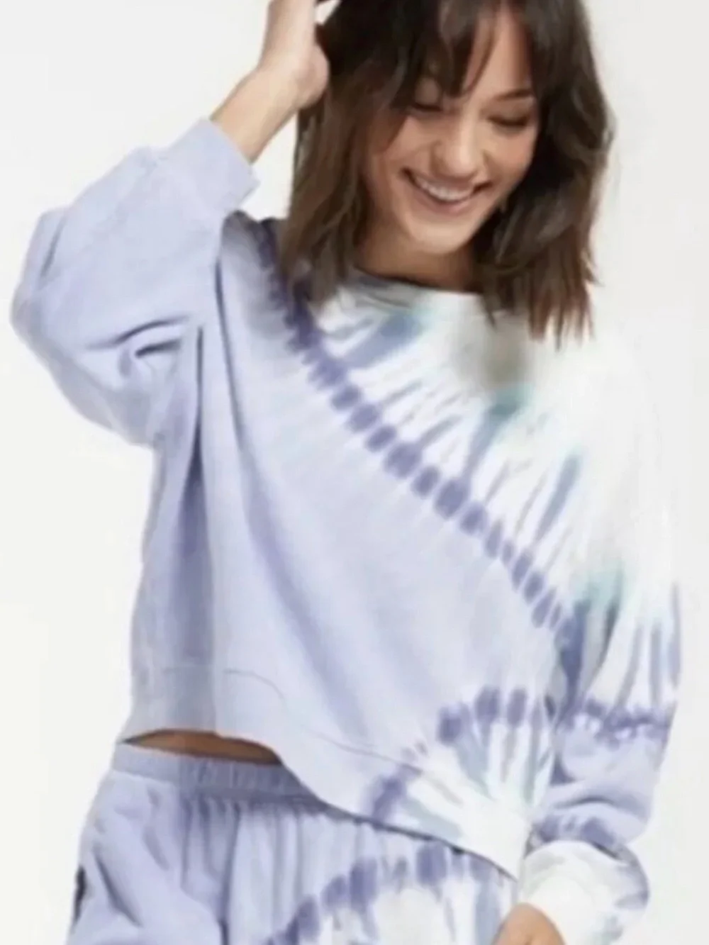 NWT Wildfox Shibori Sweatshirt Hoodie & Coordinating Sweatpants Set